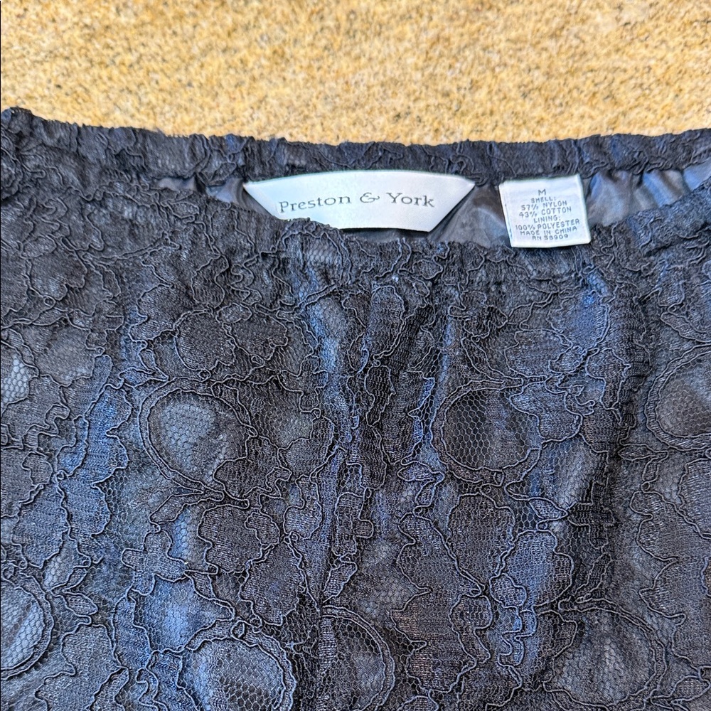 Preston & York Black Lace pants